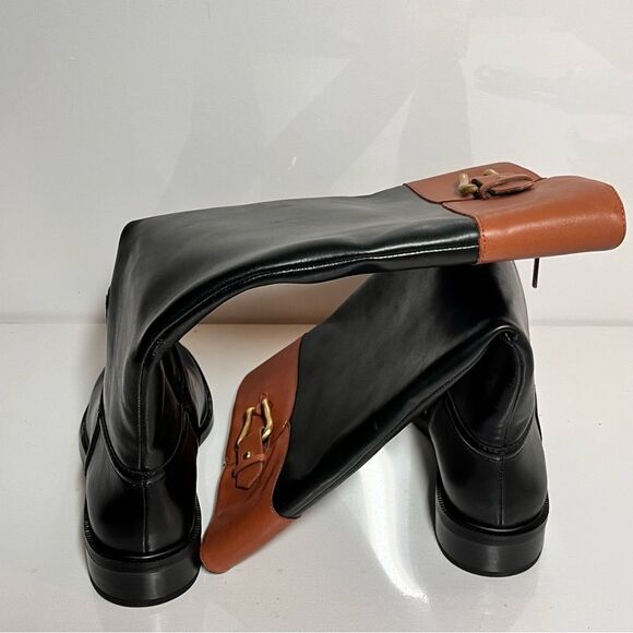 Vince Camuto Andalian Leather Riding Boots - Picture 4 of 6